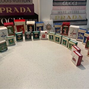 27 of the hallmark keepsake Holiday Ornament Collection 1900-2015